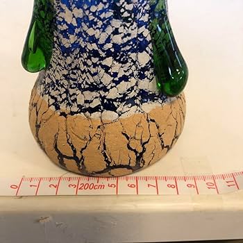 Amazon.co.jp: 琉球ガラス 稲嶺盛吉 土紋花入 一品物 サイン入り